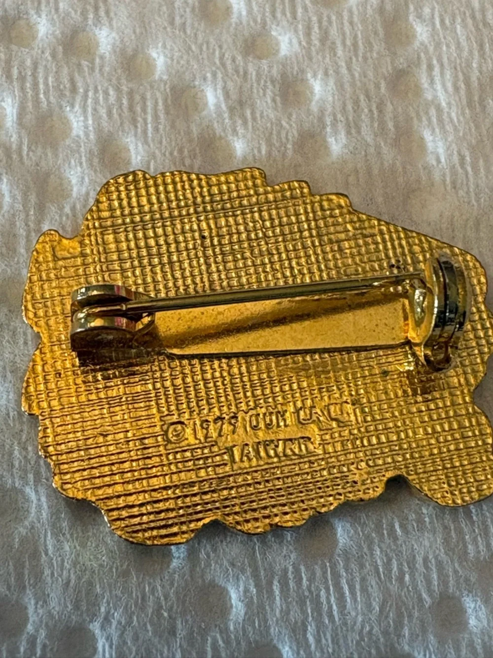 Yellow & Orange Cartoon Lion Kids Pin